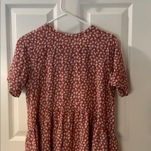 Peplum floral blouse